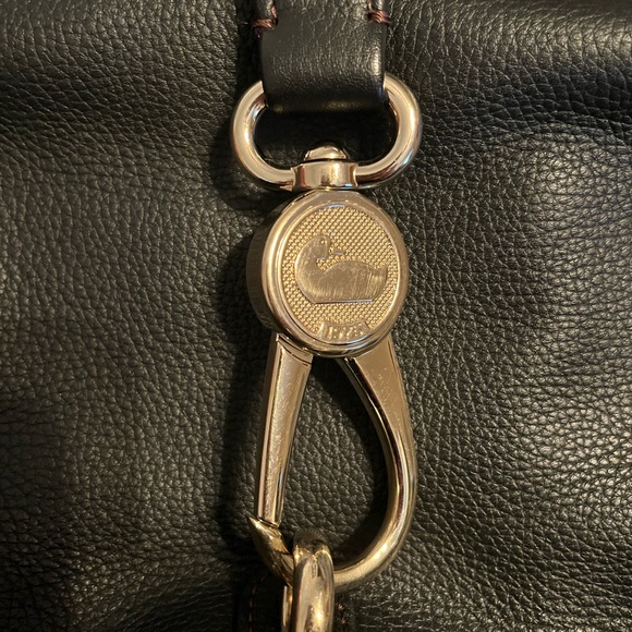 Dooney & Bourke Black and Red Leather Bag - Picture 8 of 13